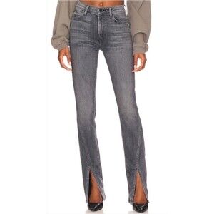 MOTHER Denim Gray Chic Feminine Edgy Streetwear Grunge High Waist Jeans Size 30